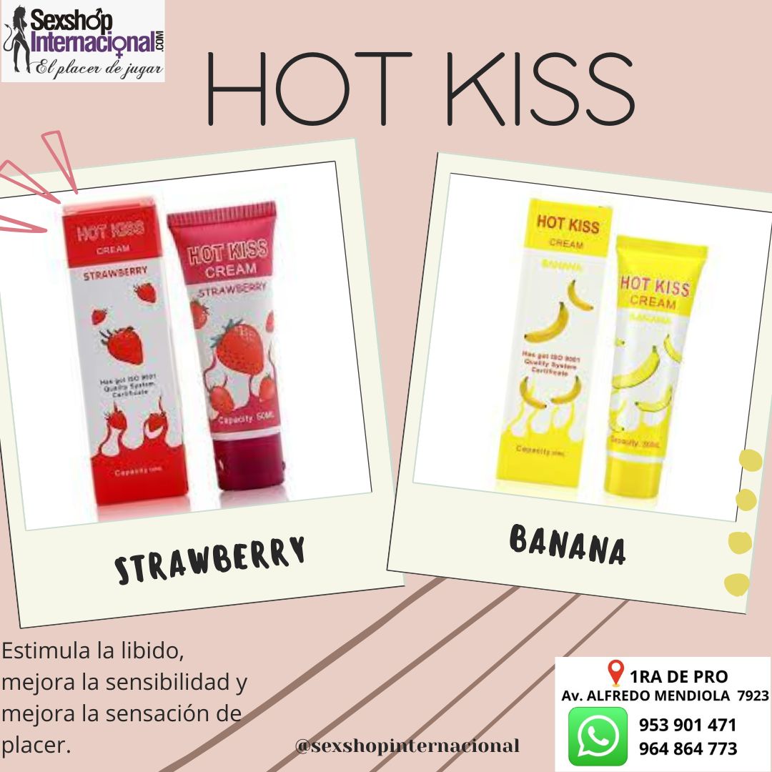 HOT KISS CREAM LUBRICANTE A BASE DE AGUA